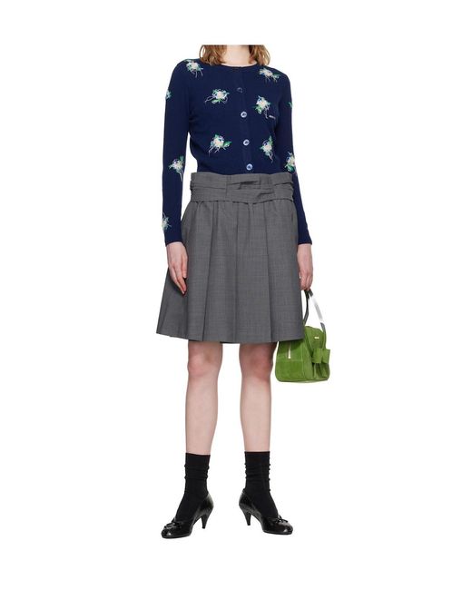 ShuShu/Tong Blue Long-Sleeved Cardigan