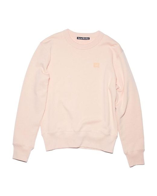 Acne Natural Face-Patch Organic Cotton Sweatshirt for men
