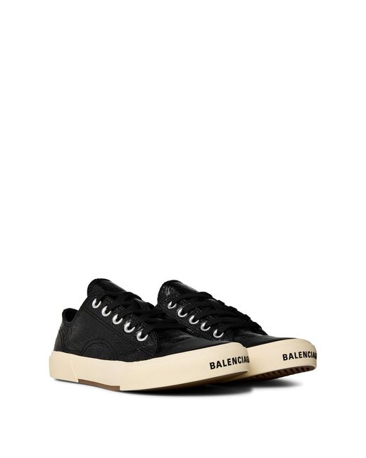 Balenciaga Black Lace-Up Low-Top Sneakers