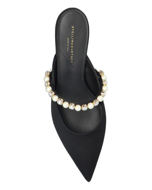 Stella McCartney Black Elsa Heeled Mules