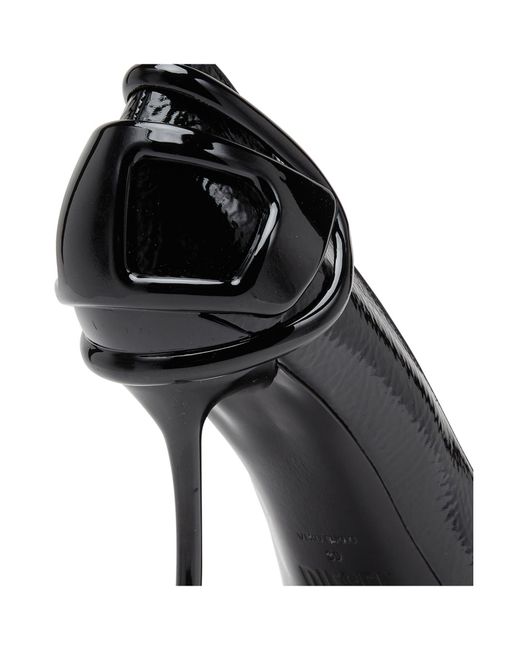 DIESEL Black Pointed-Toe Slingback Pumps