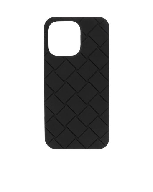 Bottega Veneta Black Intrecciato Design Iphone 13 Pro Case for men