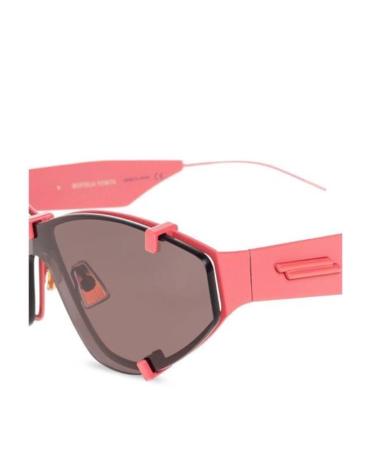 Bottega Veneta Pink Eyewear Cat Eye-Frame Sunglasses