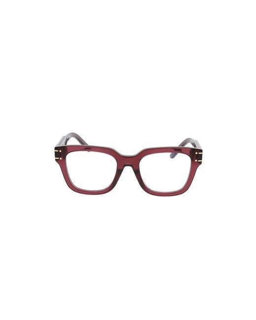 Dior Black Eyewear Square Frame Glasses for men