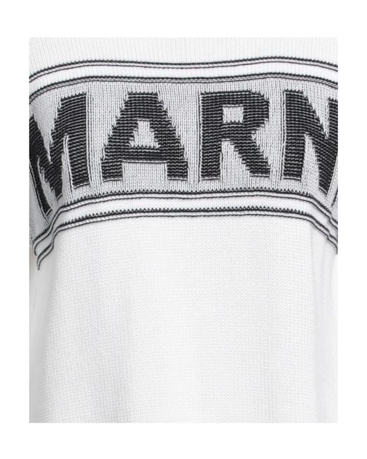 Marni Gray Crew-Neck Knit Top