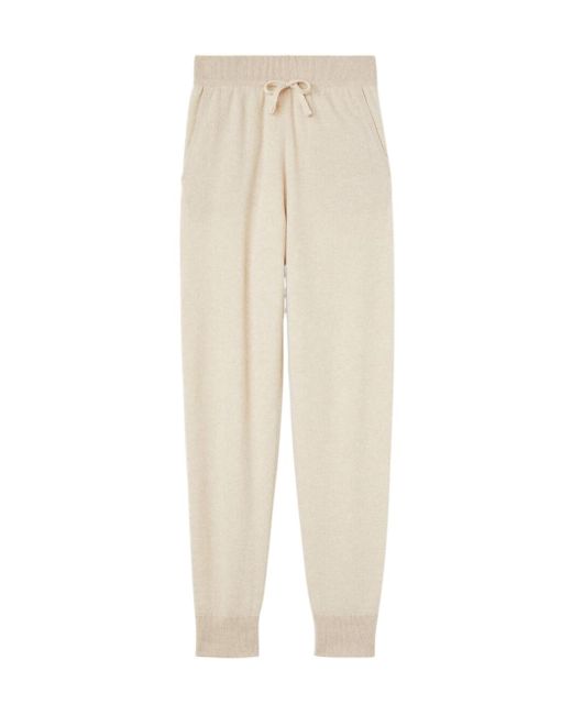 Loro Piana Natural Drawcord Cashmere Sweatpants