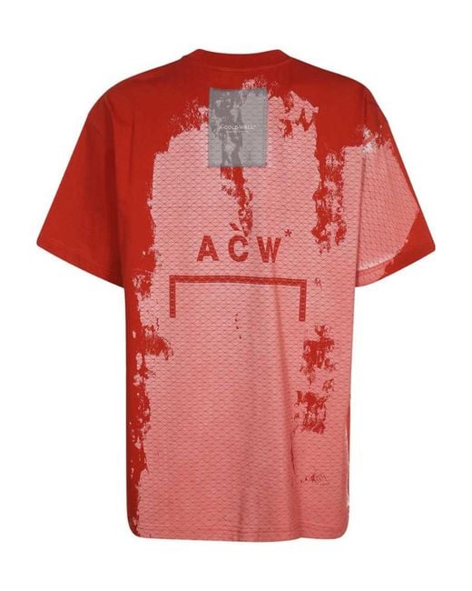 A_COLD_WALL* Red A-Cold-Wall* Graphic T-Shirt for men