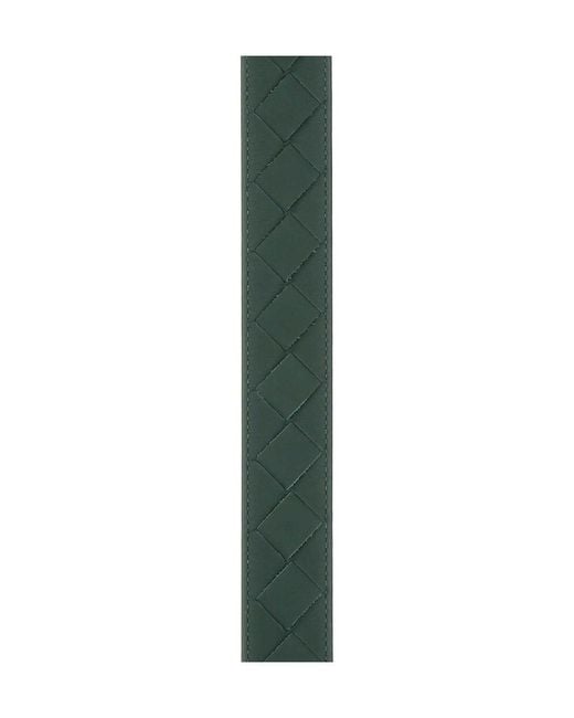 Bottega Veneta Green Woven Buckle Belt