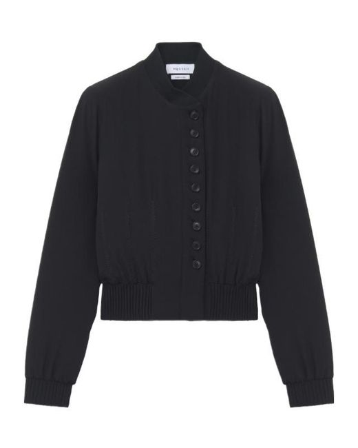 McQueen Blue Quilted Cropped Jacket