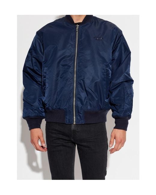 DIESEL Blue W-Type-D1 Winter Jacket for men