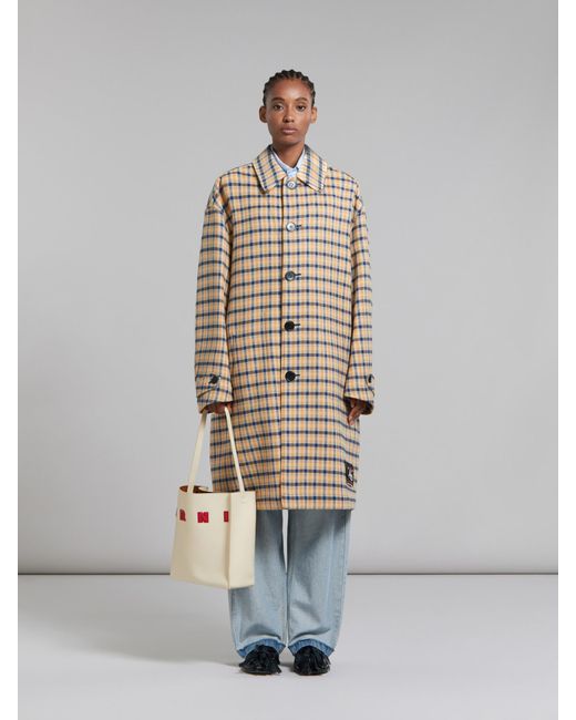Marni White Museo Logo-Patch Small Shoulder Bag