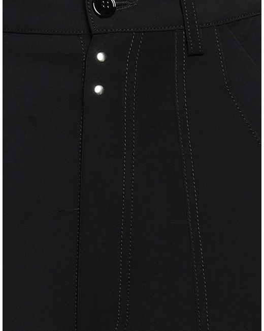 MM6 by Maison Margiela Black Minimalist Slim-Fit Solid-Color Pants