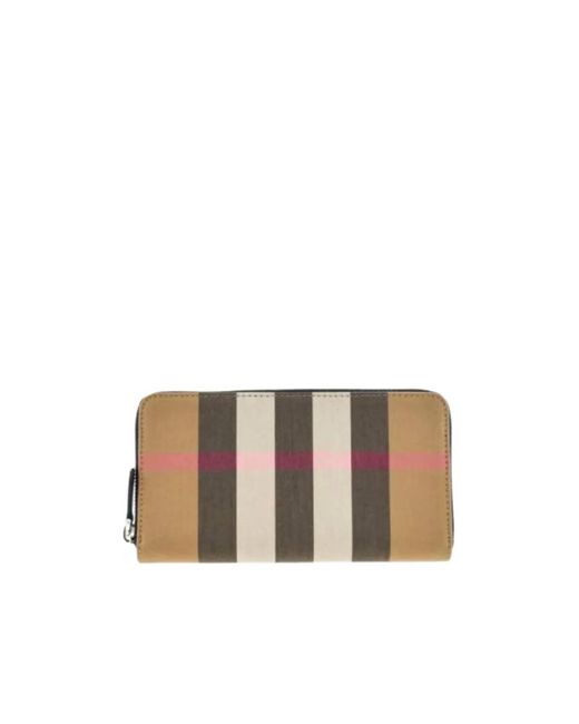 Burberry Multicolor Check Zip Wallet