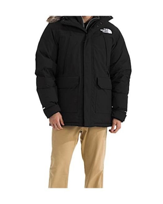 The North Face Black Fur-Trim Mcmurdo Parka for men