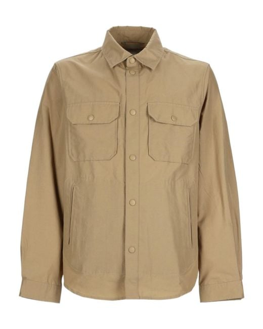 Woolrich Natural Utility Overshirt for men