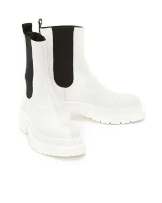J.W. Anderson Black Logo-Print Chelsea Boots