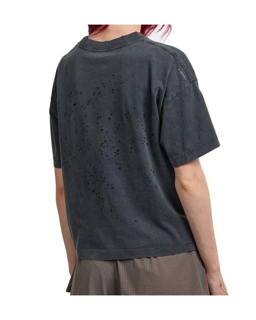 Satisfy Blue Mothtech Graphic-Print T-Shirt