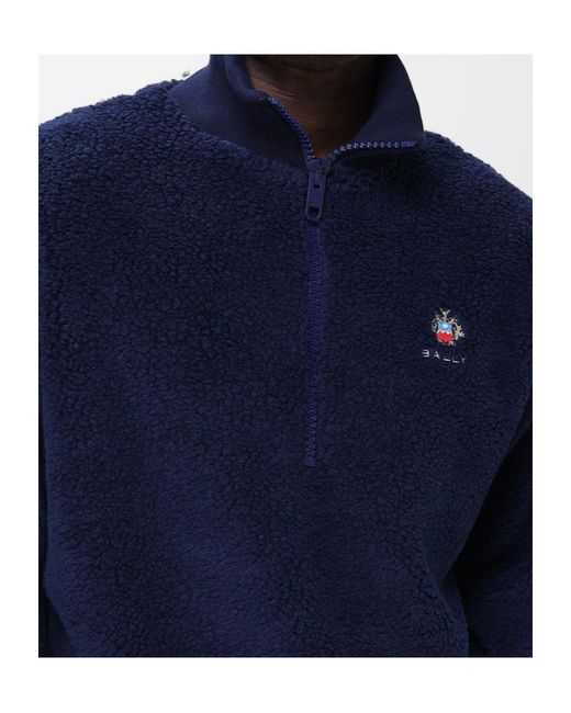 Bally Blue Long-Sleeved Sweatshirt for men