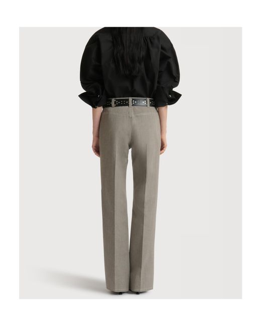 Marni Gray Wool Trousers With Pocket