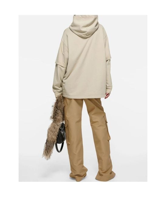 Acne Natural Layered Sweatshirt
