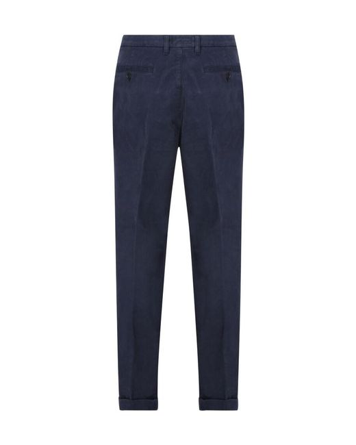 Fay Blue Regular-Fit Chino Pants for men