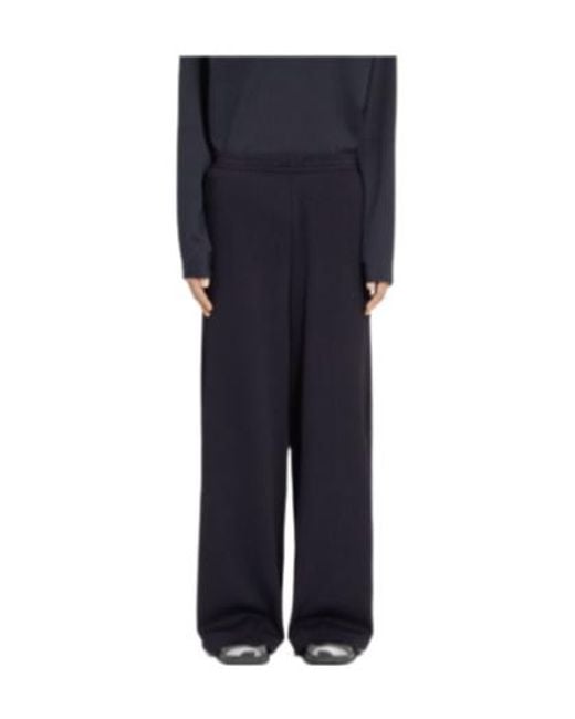 MM6 MAISON MARGIELA X SALOMON Blue Drawstring-Cuff Logo-Print Trousers for men