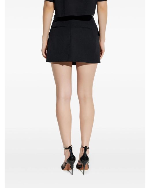 Balmain Black Tailored Mini Skirt