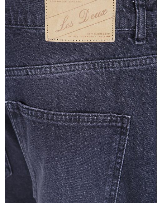 Les Deux Blue Washed Denim Jeans for men