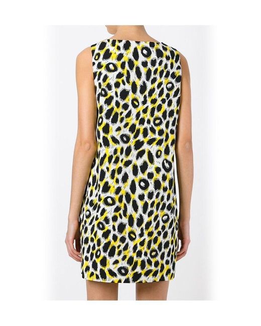 Moschino Blue A Printed Slim Dress