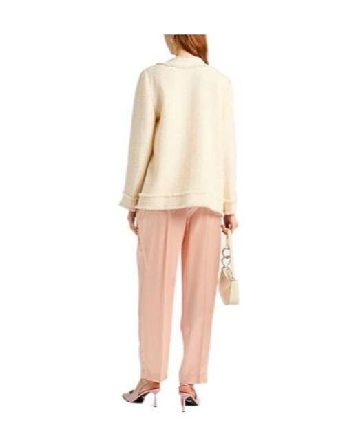 Dolce & Gabbana Natural Minimalist Singlebreasted Coat
