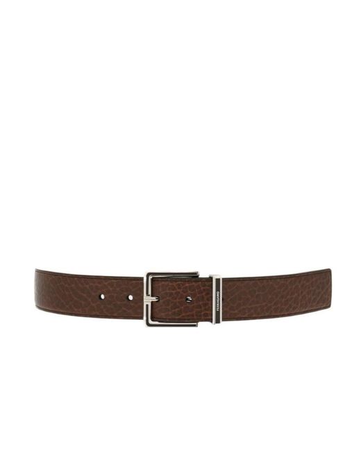 Ferragamo White Fixed Belt With A Square Buckle for men