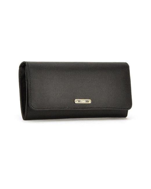 Fendi Black Logo Wallet