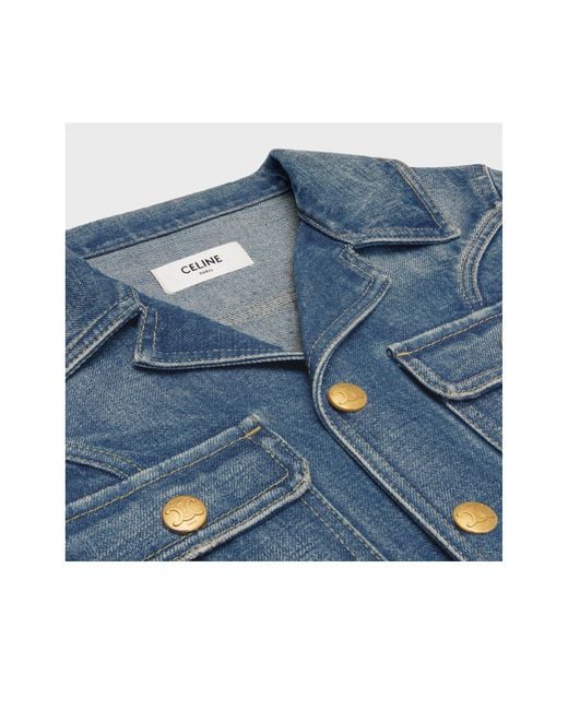 Céline Blue Trucker Jacket