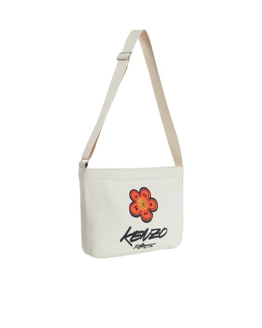 KENZO White X Futura 2000' Large Crossbody Bag Utility' for men