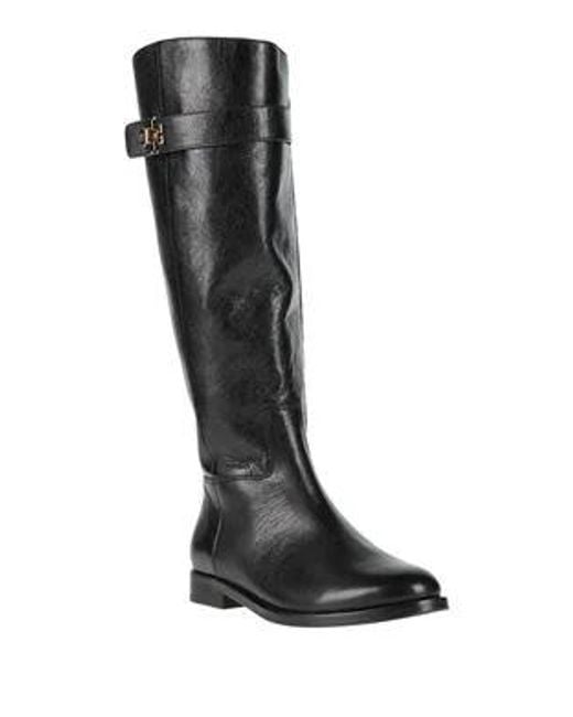 Tory Burch Black Minimalist Leather Boots