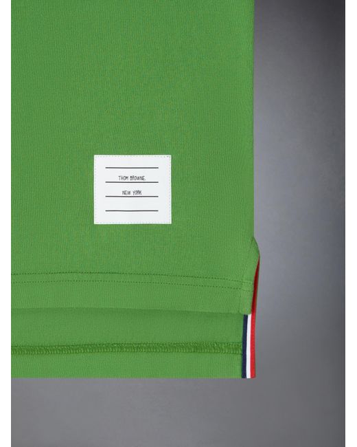 Thom Browne Green 4 Bar Stripes Jersey T-Shirt