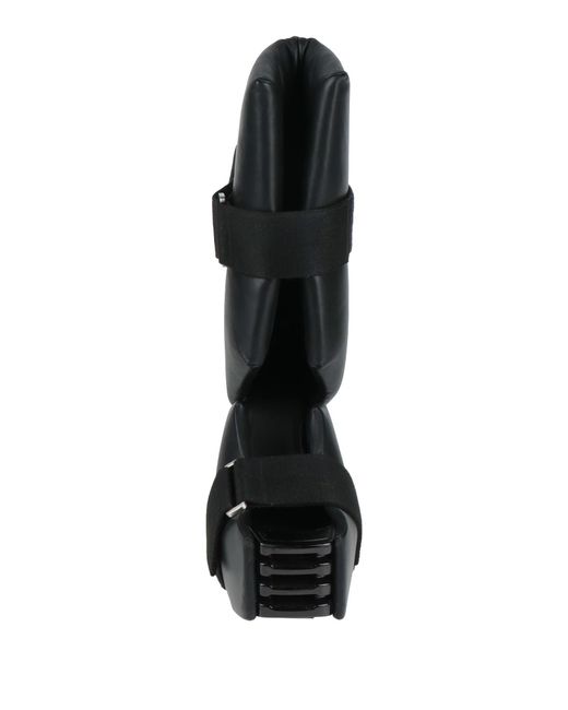 Rick Owens Black Stylish And Simple Platform Leather Boots