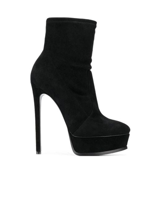 Casadei Black Flora Boots
