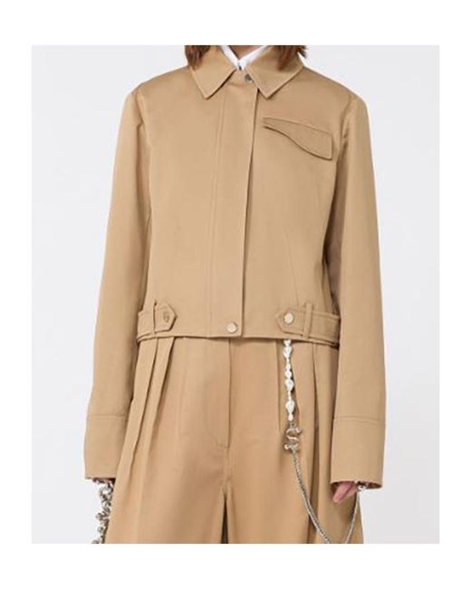 Sportmax Natural Boxy Cotton Jacket