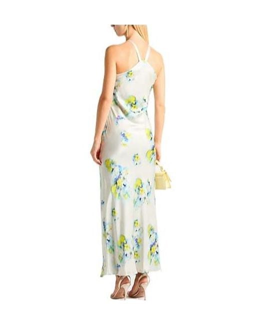 Max Mara Green Floral Printed Sleeveless Dress