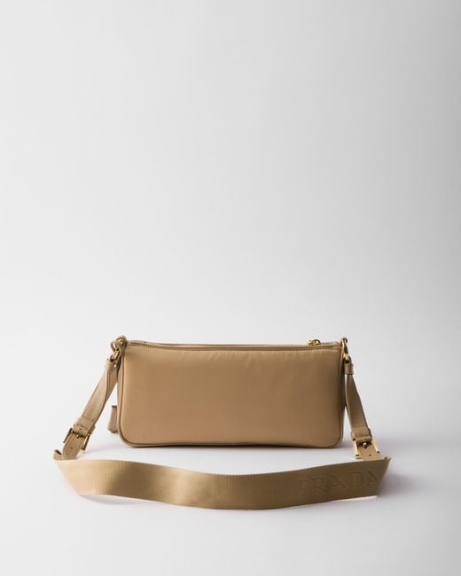 Prada Natural Re-Nylon Small Shoulder Bag