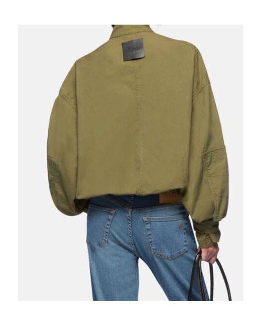 The Attico Green The Logo Patch Bomber Jacket