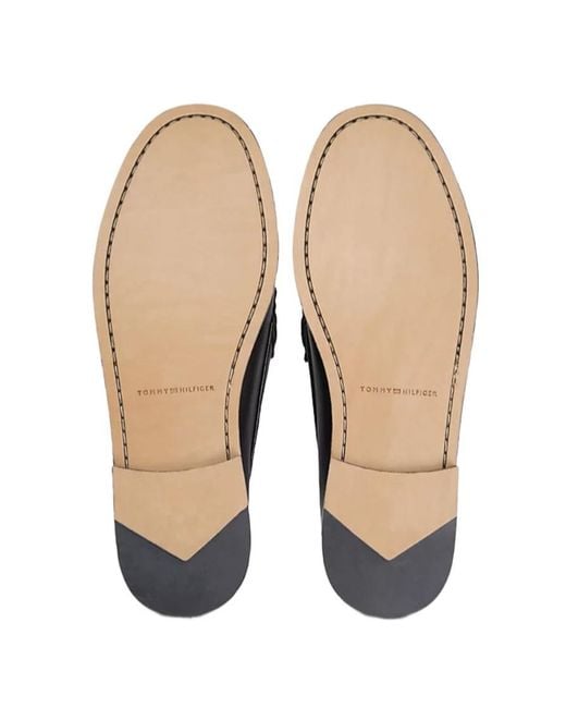 Tommy Hilfiger Black Two-Tone Loafers for men