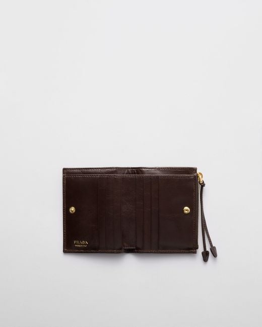 Prada Brown Small Leather Wallet