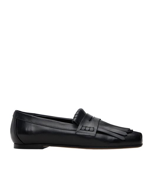 Aeyde Black Belen Loafers