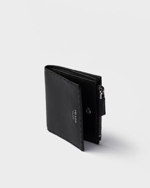 Prada Black Small Leather Wallet