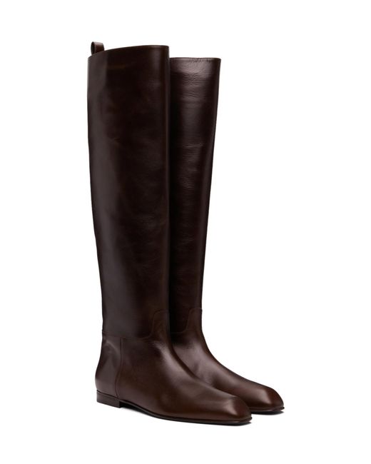 Khaite Brown Colt Over-The-Knee Boots