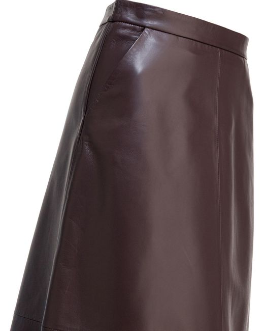 FURLING BY GIANI Brown Gwenda A-Line Skirt