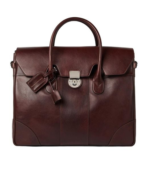 Brunello Cucinelli Brown Boston Casual Bag for men