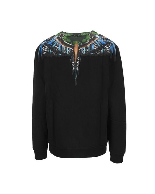 Marcelo Burlon Black Logo Printed Sweater for men